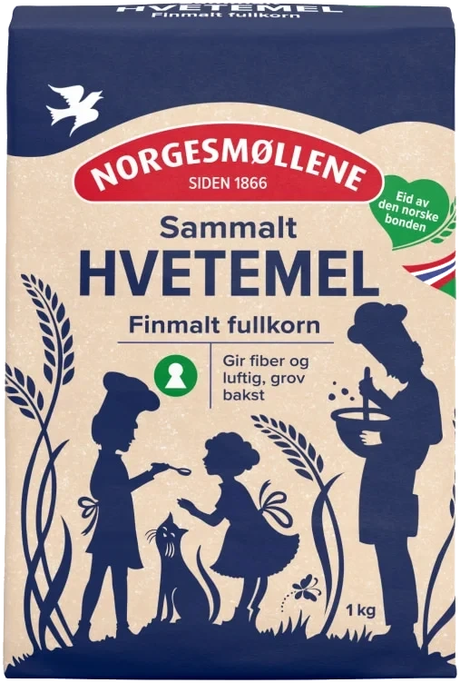Hvete Sammalt Fin 1kg Møllerens