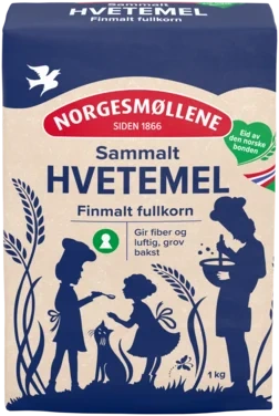 Hvetemel Sammalt Finmalt ,1kg
