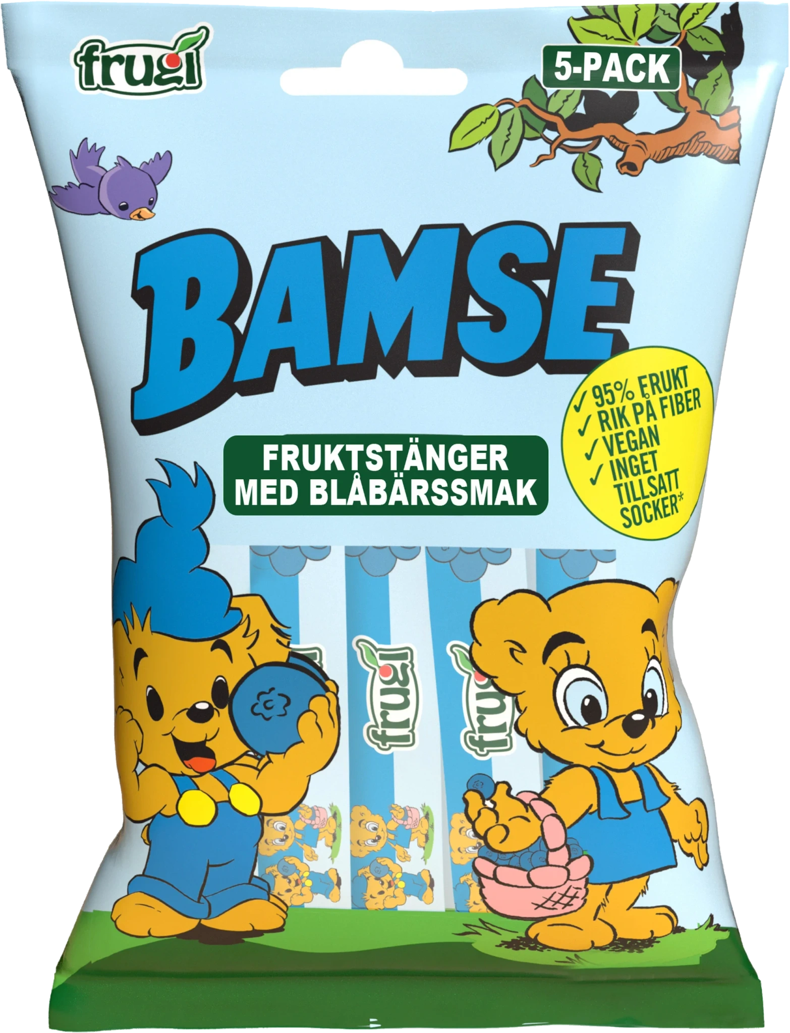 Fruktstänger Blåbärssmak 5-pack