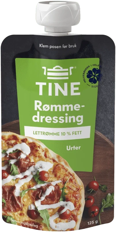 Tine Rømmedressing Urter 10% 125g
