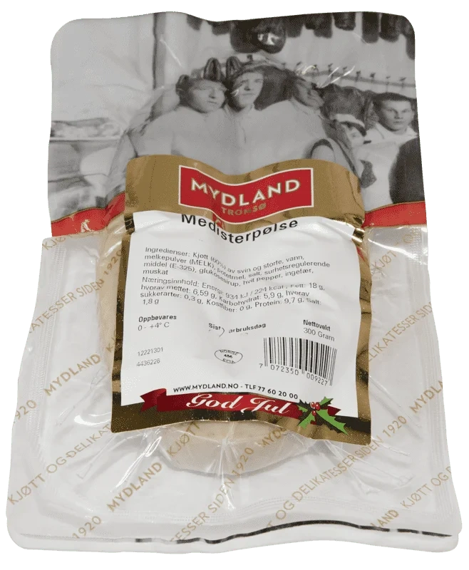 Medisterpølser 300g Mydland