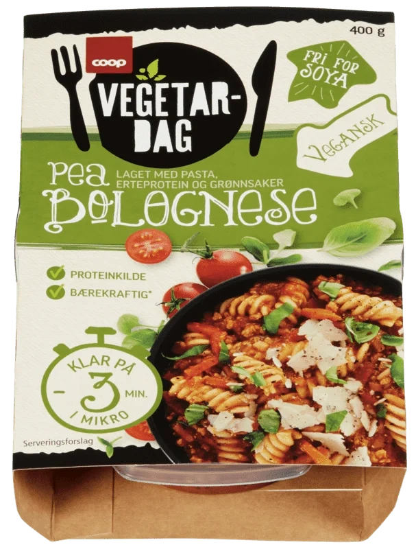 Coop Vegetardag Pea Bolognese 400g