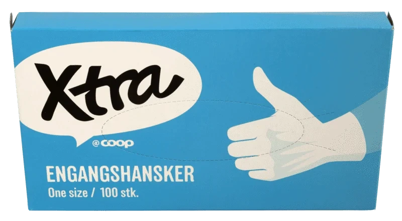 X-tra Engangshansker Onesize 100stk