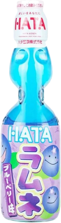 Hata Kosen Ramune Blueberry Soda Drinks 200 ml