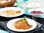 Pannkakor dubbelgräddade enkelvikta