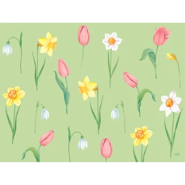 Bordbrikke Papir 30x40cm Spring Melody