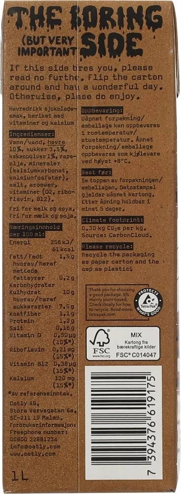 Havredrikk sjokolade