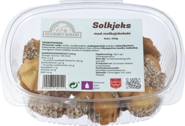 Solkjeks med Melksjokolade Gourmet Bakeri 230g