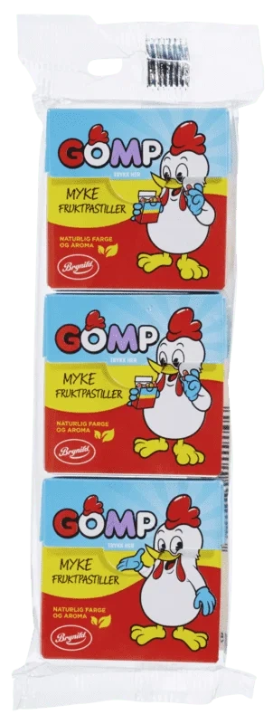 Brynild Gomp Fruktpastiller 3pk 75g