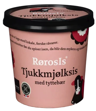 Rørosis Tjukkmjølksis m Tyttebær 130ml