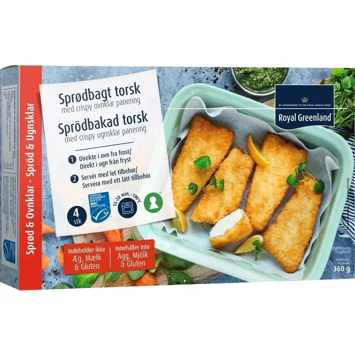 Sprödbakad Torsk Glutenfri 360g Royal Greenland