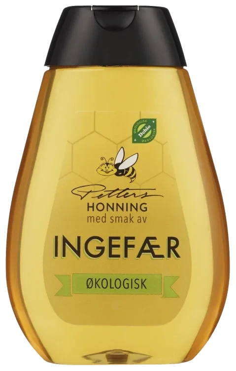 Honning Økologisk Ingefær 350g Flytende Petters