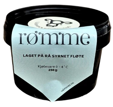 Valmsnes Gård Rømme Upasteurisert 250g