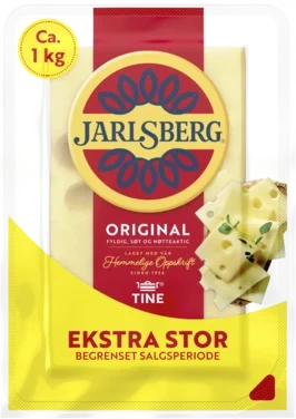 Jarlsberg 27% Skorpefri Ca 1kg Tine