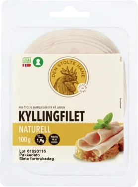 Dsh Kyllingfilet Naturell 100g		
