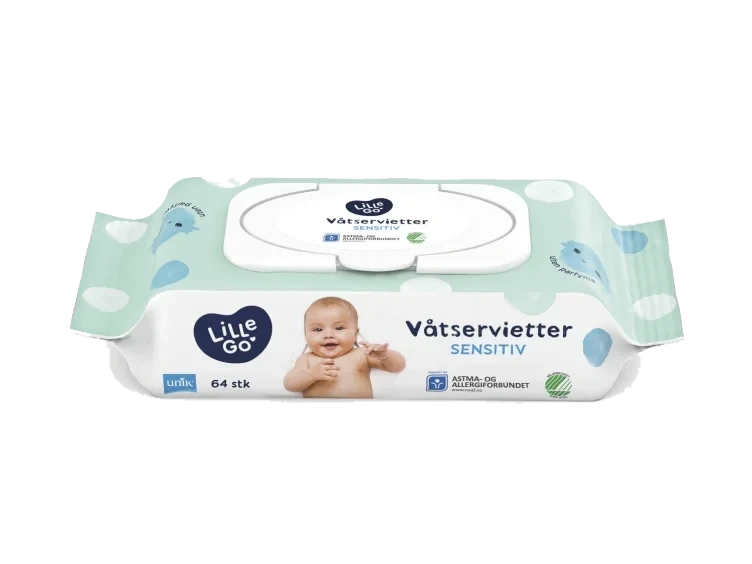 Våtservietter 64stk Lillego