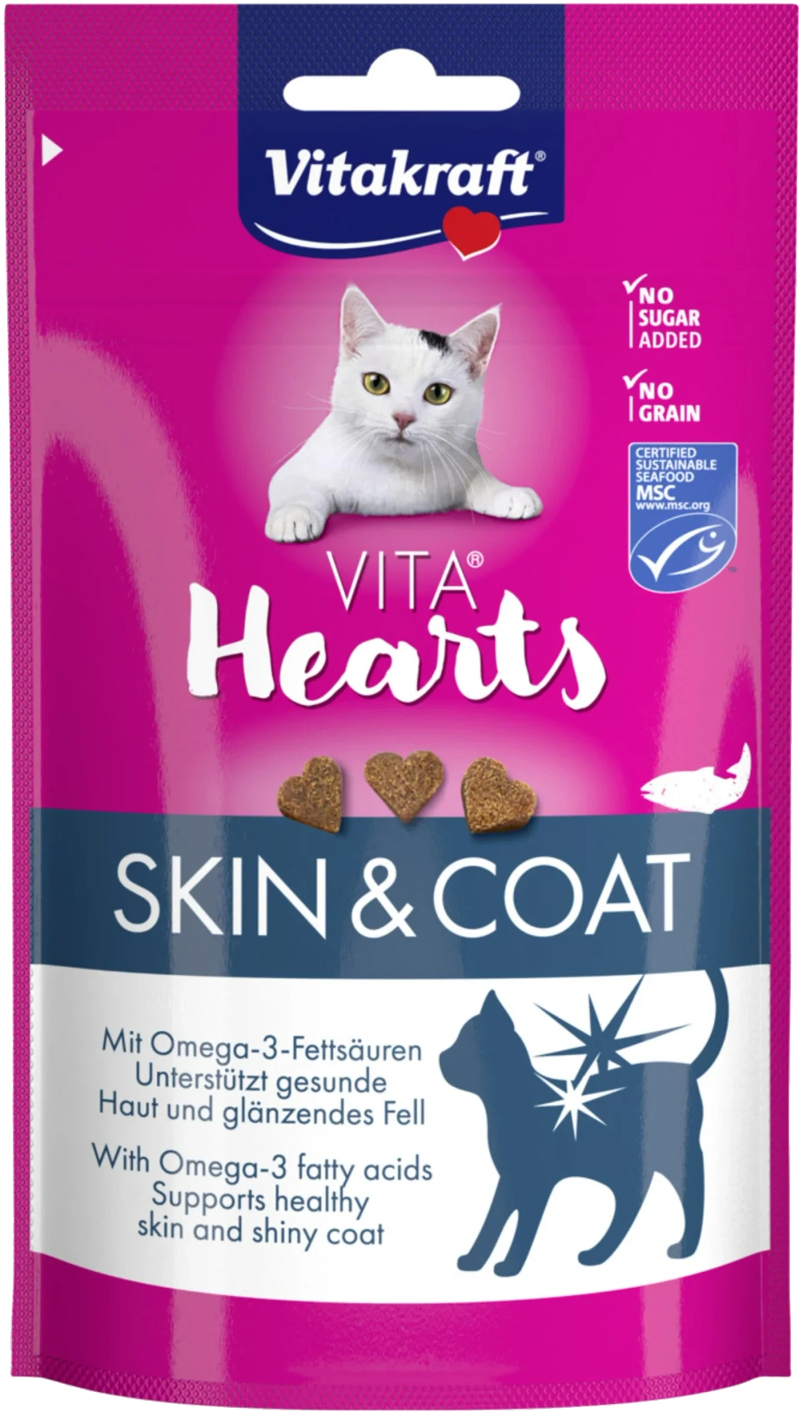 Kattgodis Vita Hearts Lax