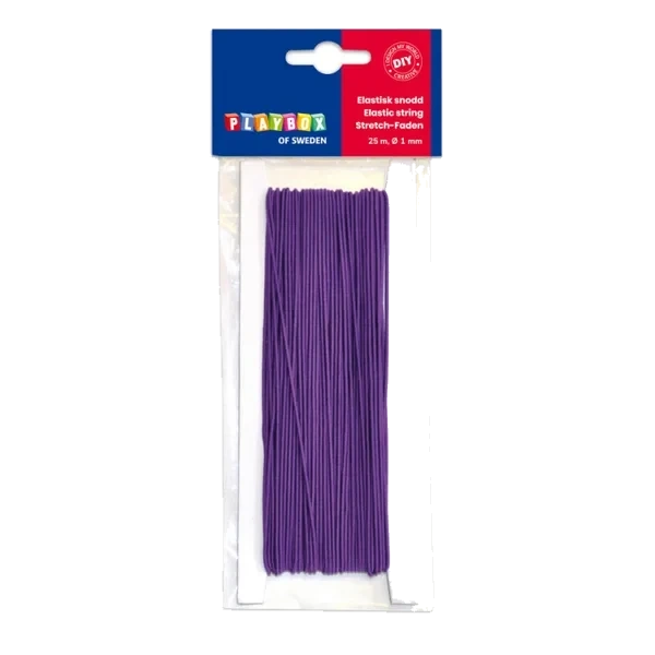 Elastisk Snor 25 M Lilla