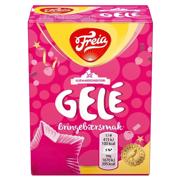 Bringebær Gele 125g