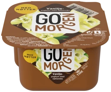 Go Morgen Yoghurt Vanilje/Nøtter 190g Tine