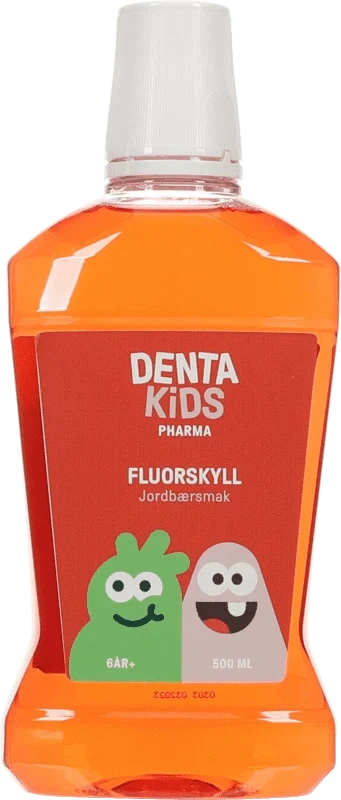 Dentakids Fluorskyll Jordbærsmak 500ml