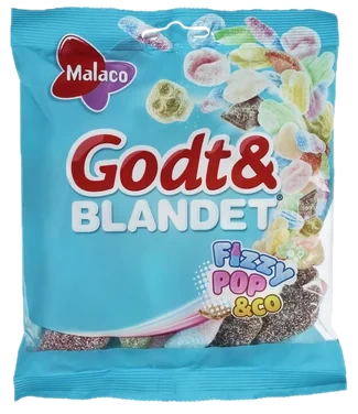 Godt&Blandet Fizzypop&Co 170g Malaco