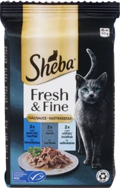 Kattmat Fresh & fine i sås 6-pack