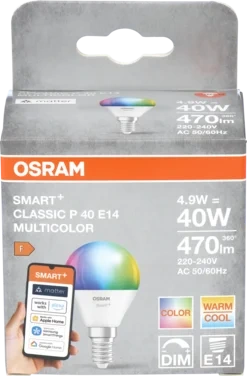 Smart+ Led Lyspære Clp E14 Rgbw 40w