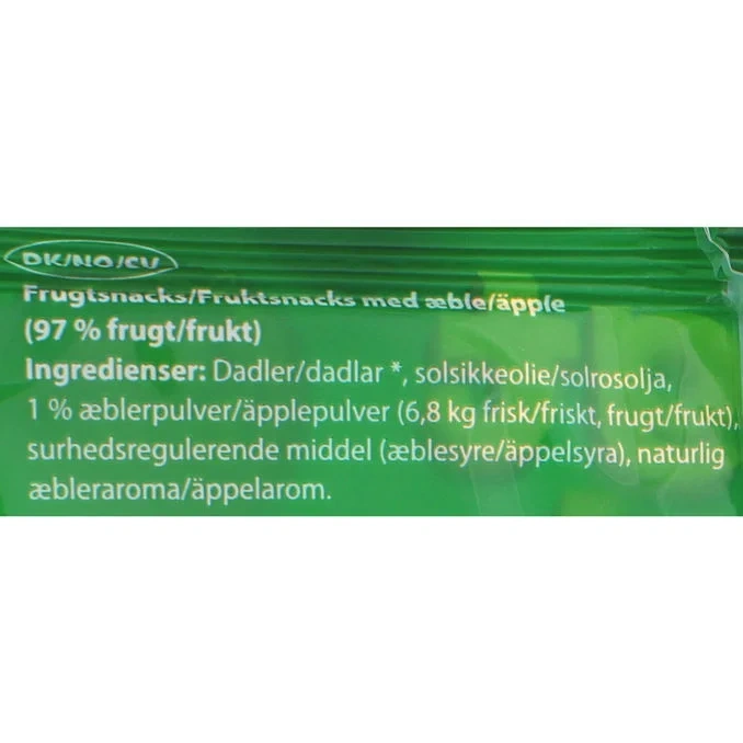 Fruktsnacks Äpple