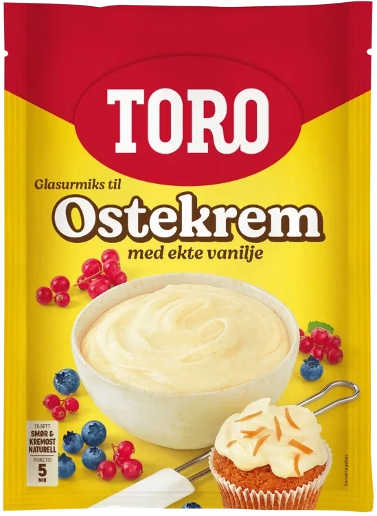 Ostekrem Glasur Miks 126g Toro