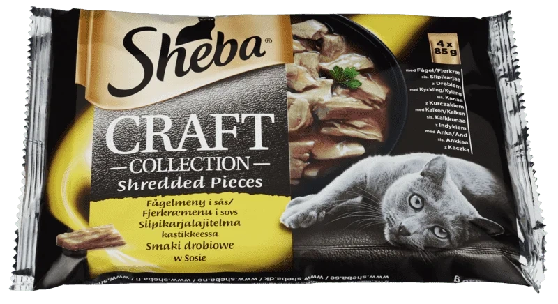 Sheba Craft Våtfôr med Fjærfe 4-pack