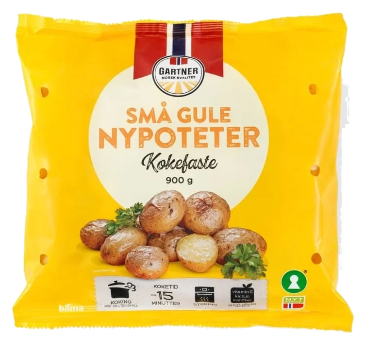 Nypotet Små Gule 900g