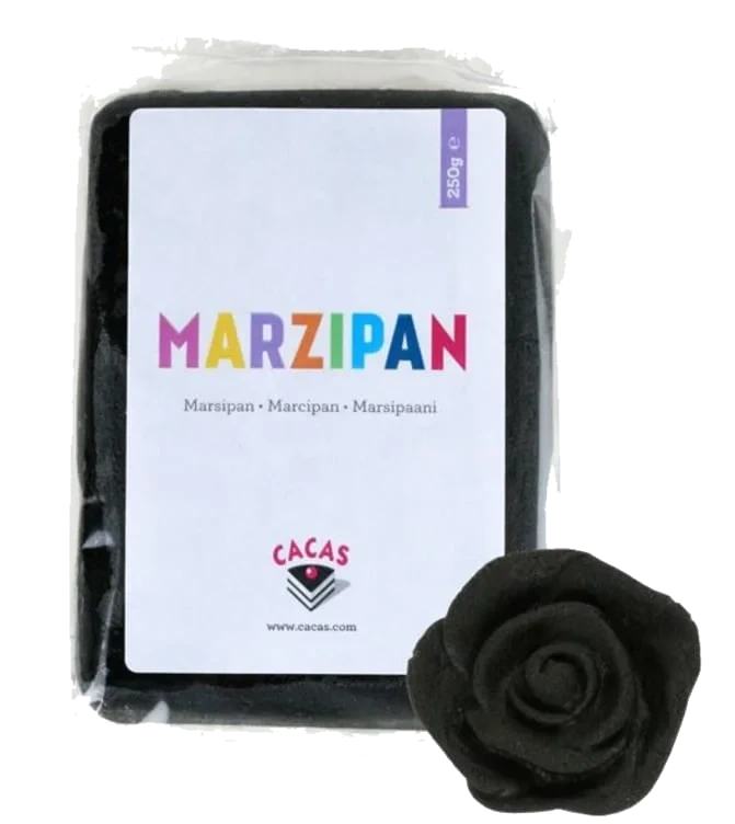 Marsipan Sort 250g Cacas