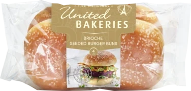 Hamburgerbrød Brioche m/Sesam 4stk 310g