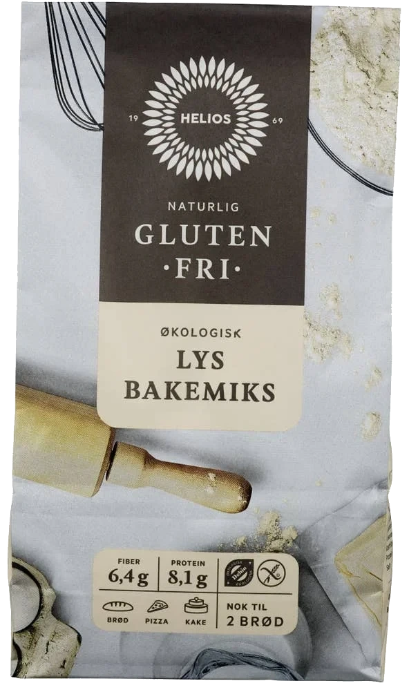 Økologisk og glutenfri lys bakemiks