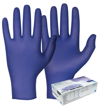Engangshansker Magic Touch® Soft Nitrile™, Pudderfri Indigo Farge Size m