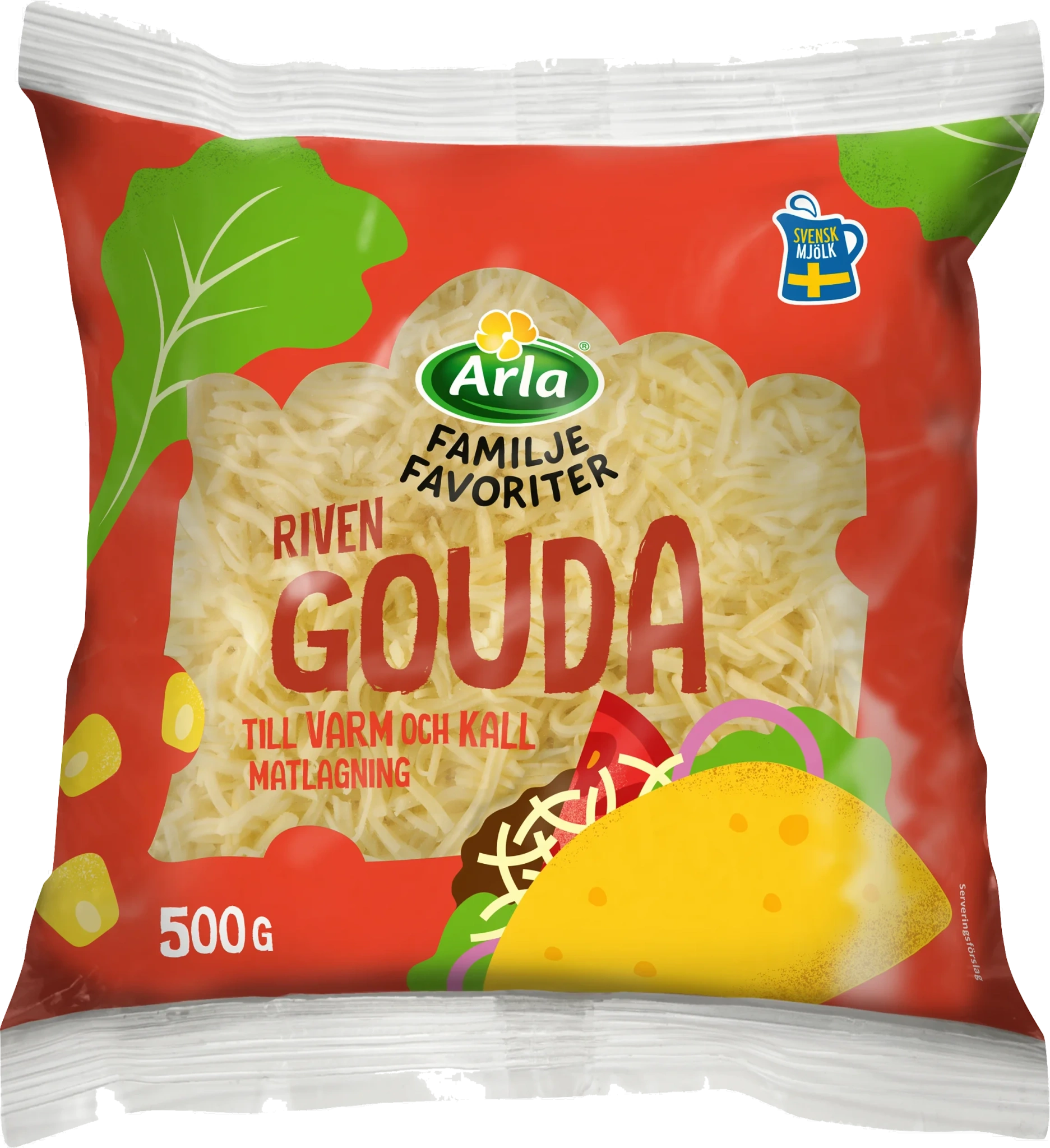 Familjefavoriter Svensk Gouda riven ost 40% 500 g