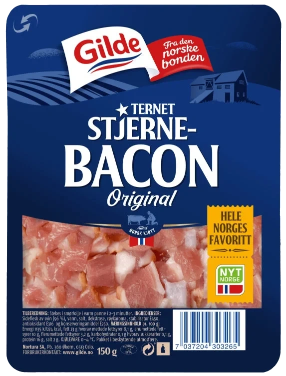 Stjernebacon Terninger 150g Enh