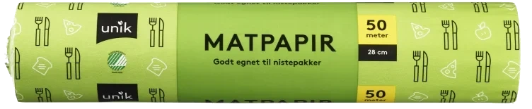 Matpapir 28cmx50m Unik