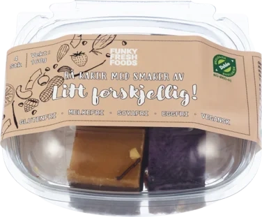 4pk Rå Kake, Litt Forskjellig 160g Vegansk, Økologisk, Glutenfri