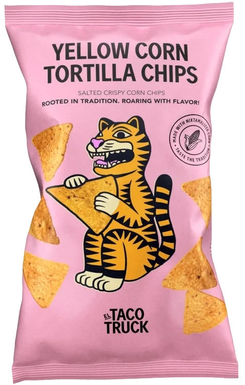 Yellow Corn Chips Salted 185g El Taco Truck