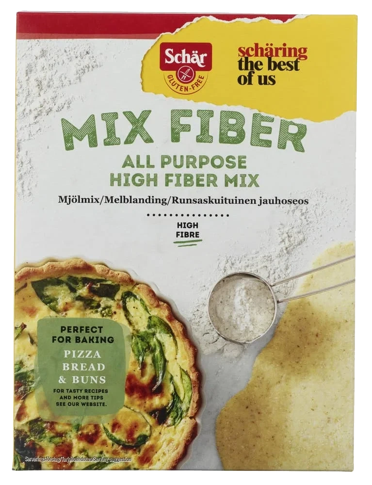 Glutenfri melblanding med fiber