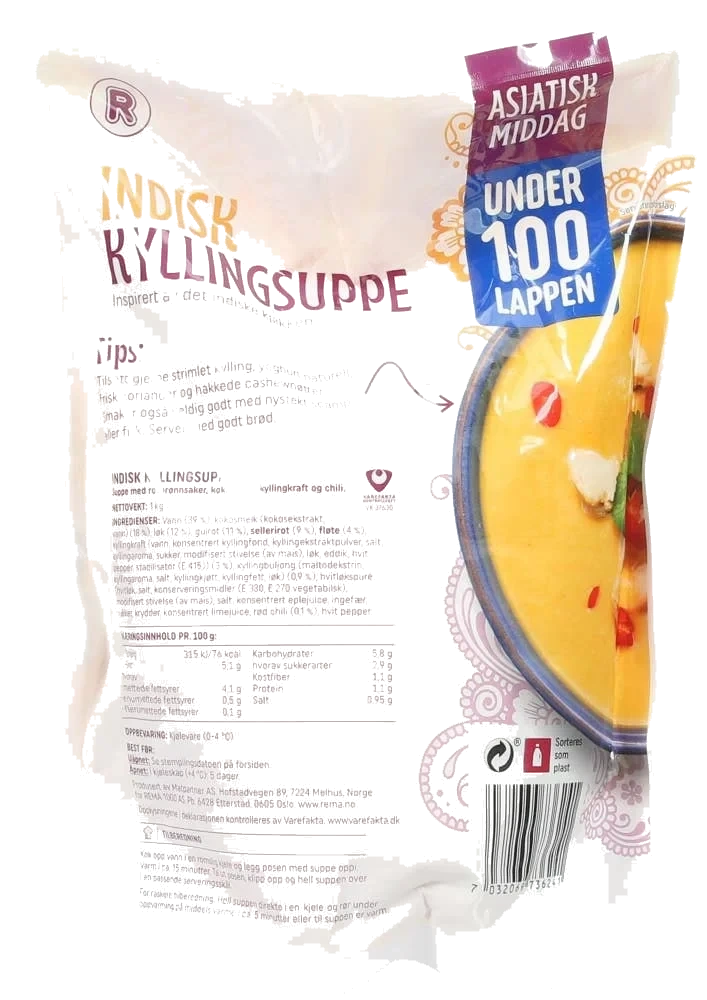 Indisk kyllingsuppe