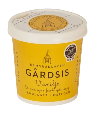 Iskrem Vanilje 150ml Bamsrudlåven Gårdsis