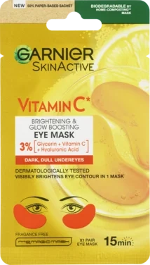 Garnier Skinactive Vitamin C Brightening & Glow Boosting Eye Sheet Mask 5g