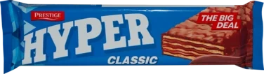 Vaffel Hyper Klassisk Overtrukket med Kakaoglasur og Kakaokrem 50g Prestige