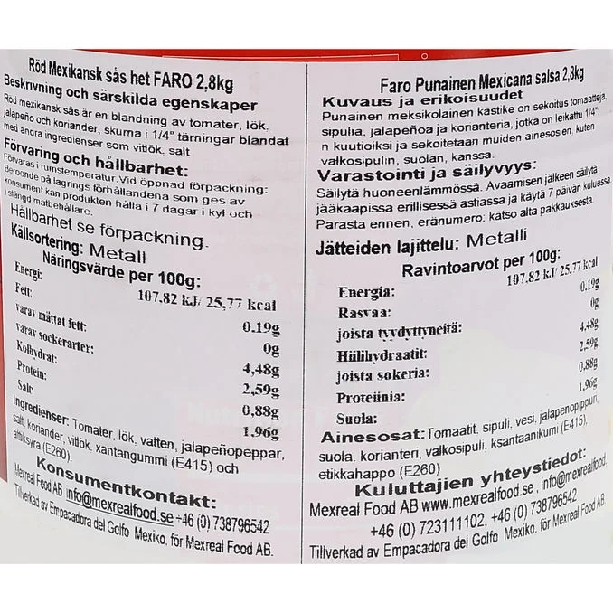 Röd Salsa Mexicana