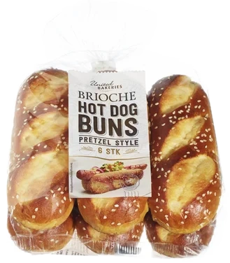 Brioche Pretzel Pølsebrød 6pk
