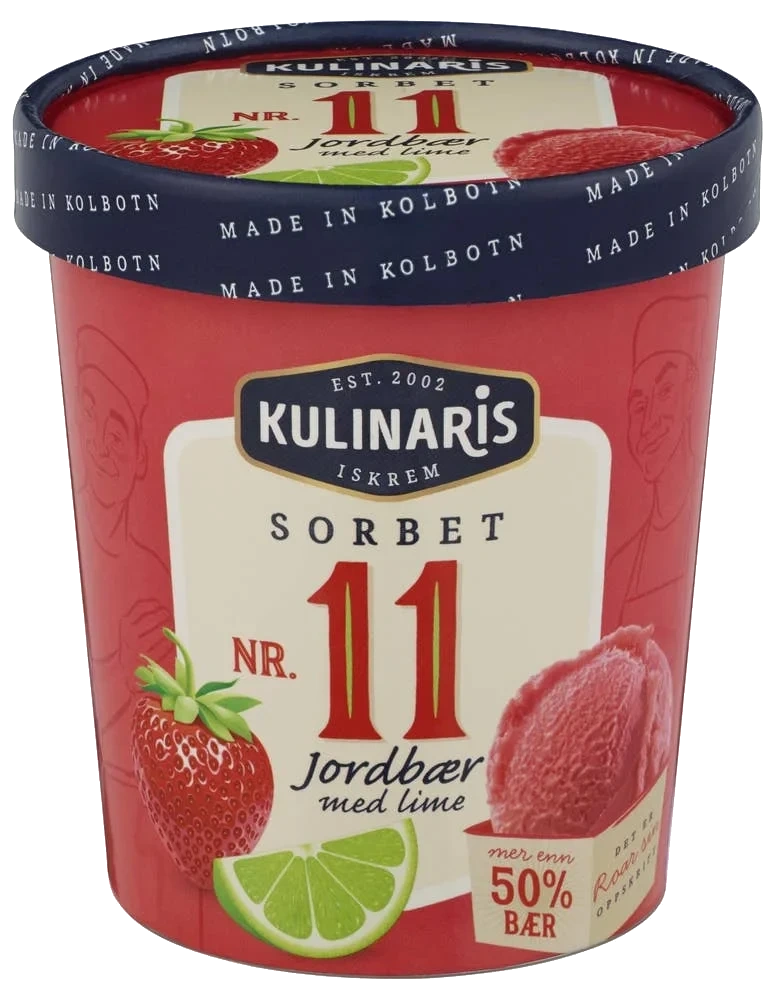 Nr. 11 jordbærsorbet
