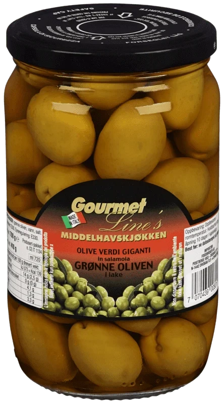 Grønne Oliven 650 g Gourmet Line
